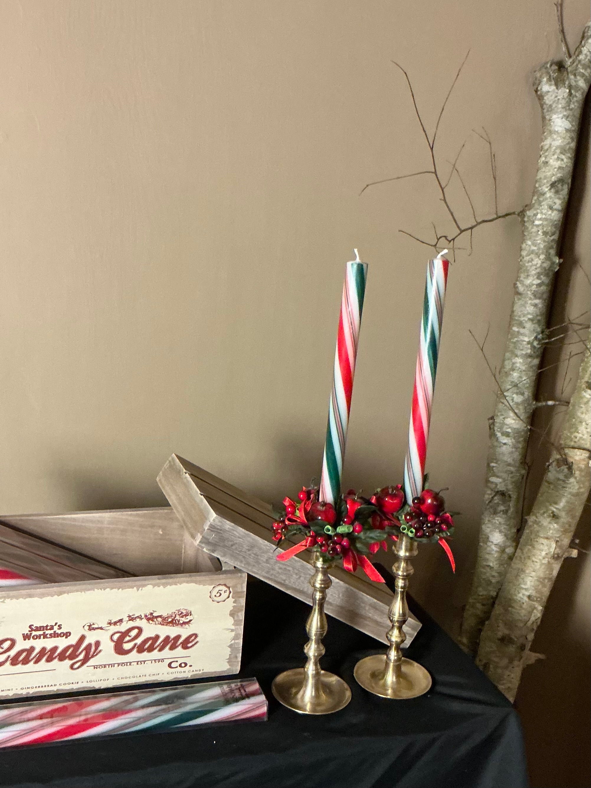 Holiday taper candles 12"