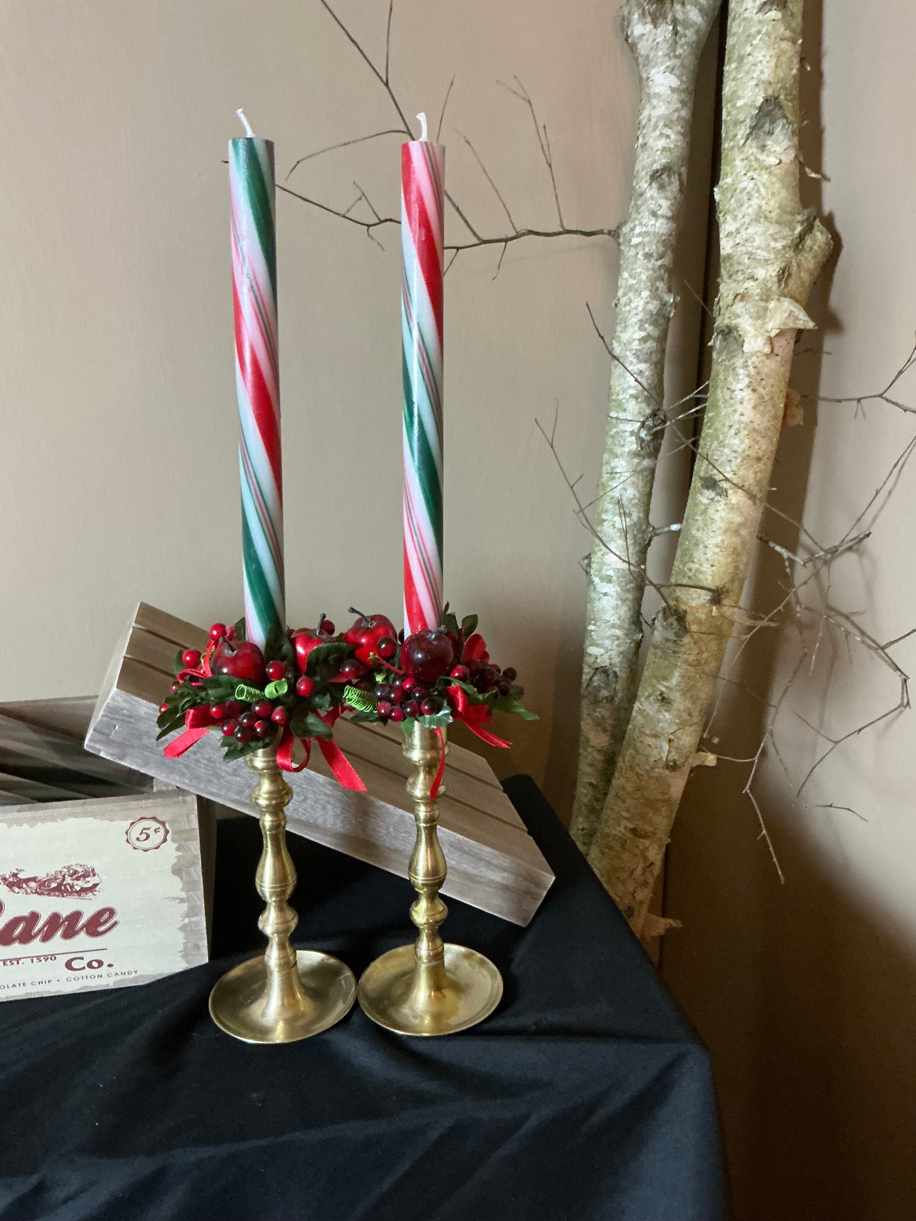 Holiday taper candles 12"